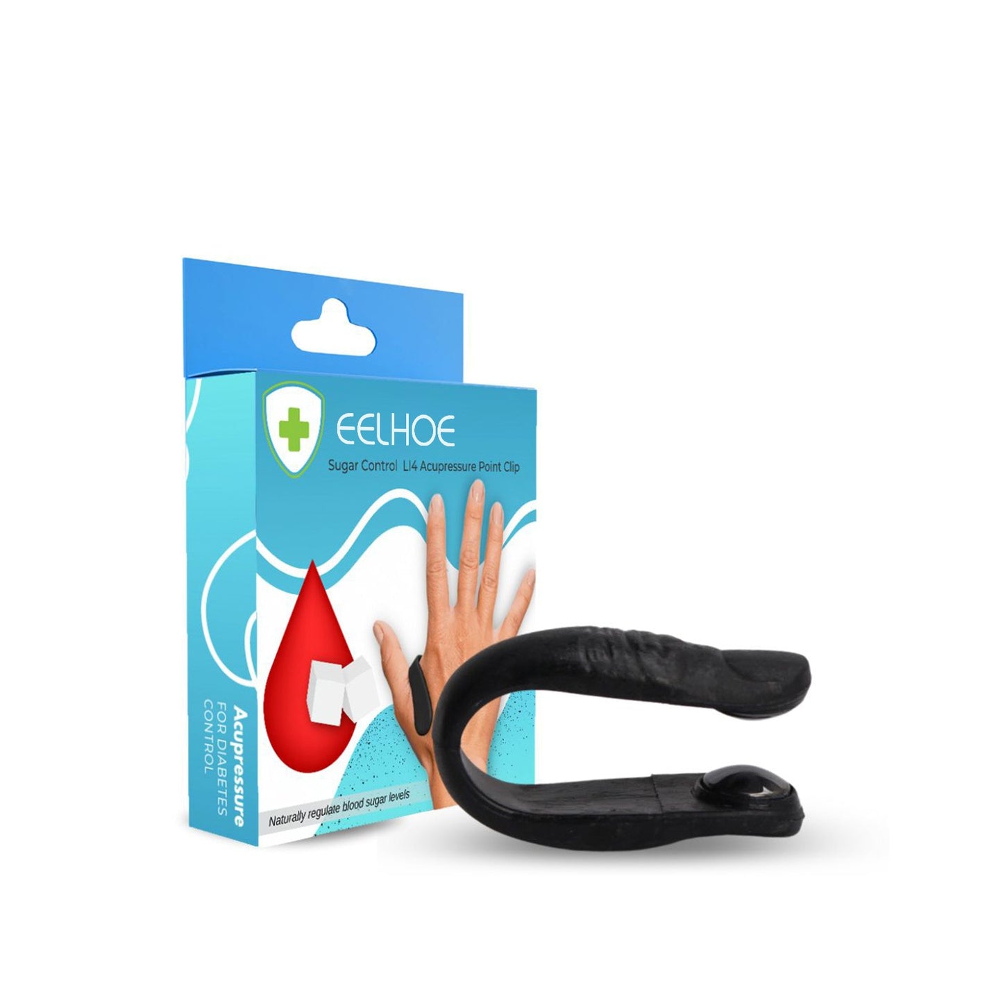 Sugar Control LI4 Acupressure Point Clip | Headache, Migraine & Tension Relief | Light Weight