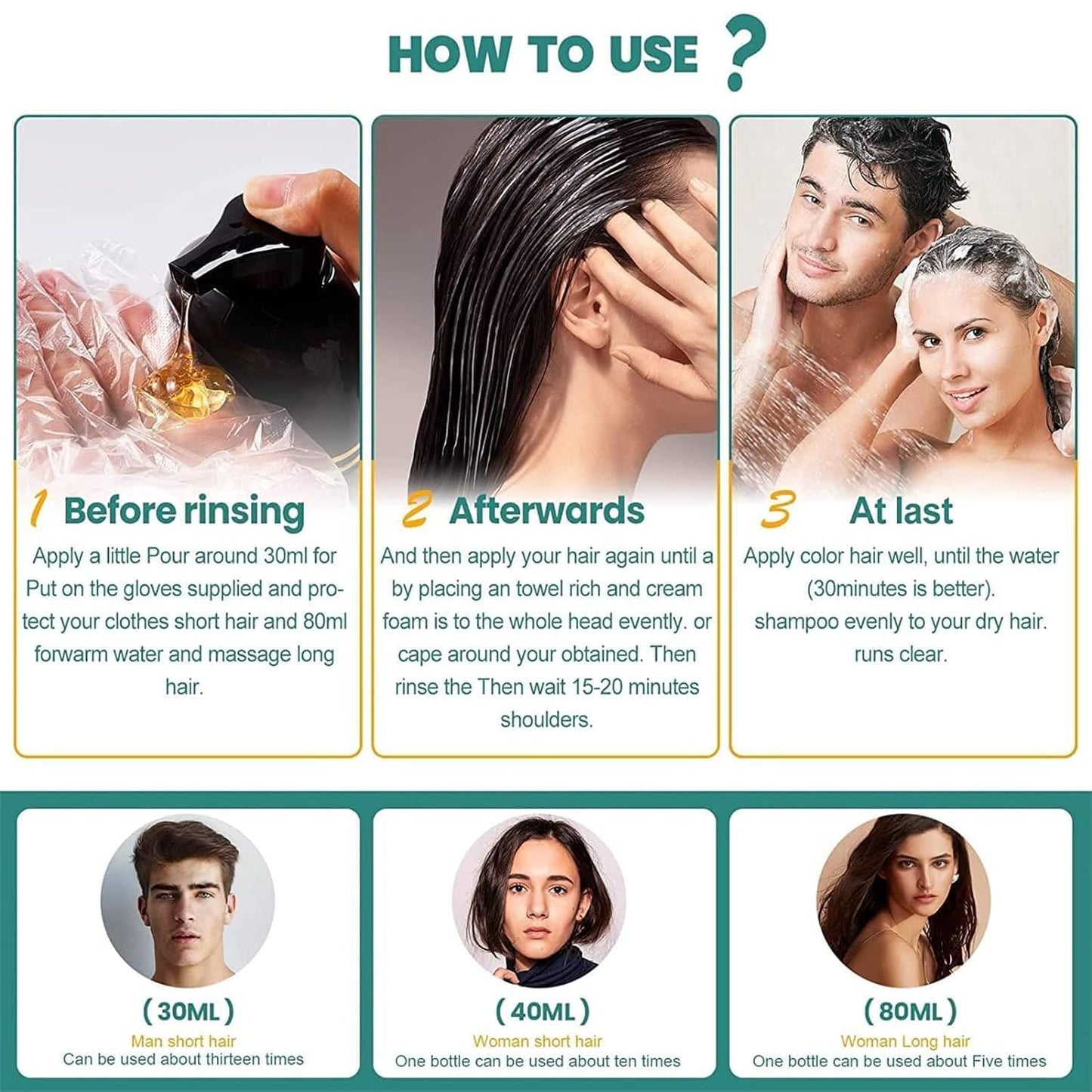 BLOSDREAM Black Hair Shampoo 3 in 1-100ml