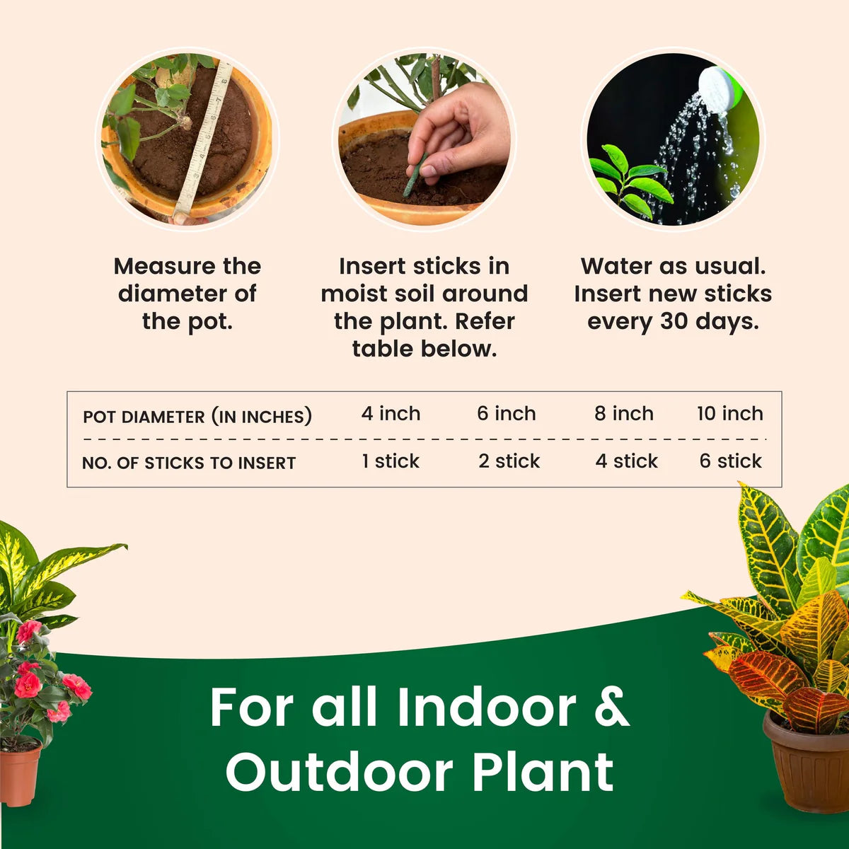 GreenBloom Fertilizer Sticks – Power Up Your Plants the Easy Way - 25 Stick (Buy 1 Get 1 Free)