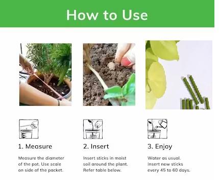 GreenBloom Fertilizer Sticks – Power Up Your Plants the Easy Way - 25 Stick (Buy 1 Get 1 Free)