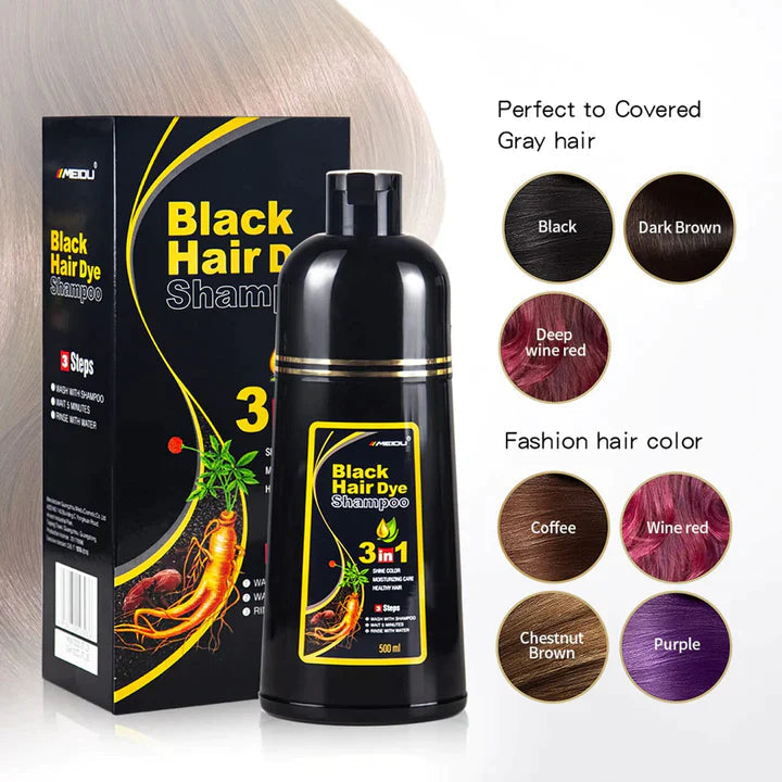BLOSDREAM Black Hair Shampoo 3 in 1-100ml