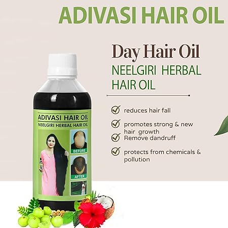 Adivasi Neelgiri Herbal Hair Oil 125ML (Pack of 2)