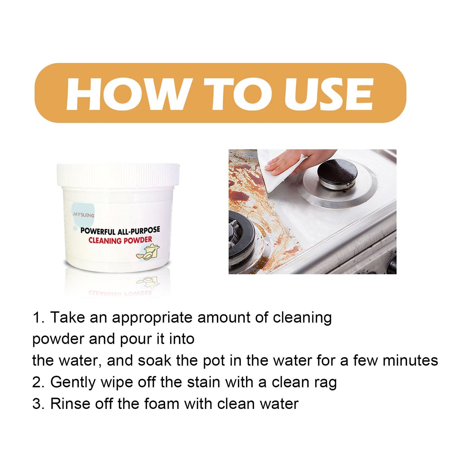 All-Purpose SparkClean™ Kitchen Powder (Pack of 2)