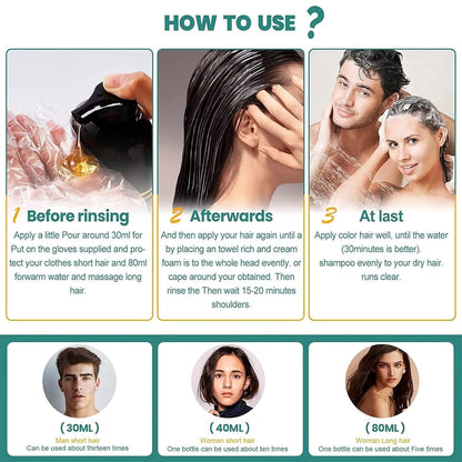 BLOSDREAM Black Hair Shampoo 3 in 1-100ml