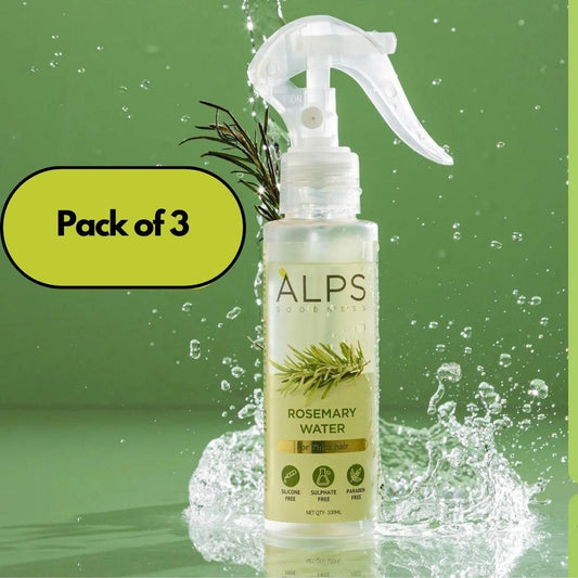 Rosemary Water, Hair Spray For Regrowth (Pack of 3 Bottle & 1 Sprayer)