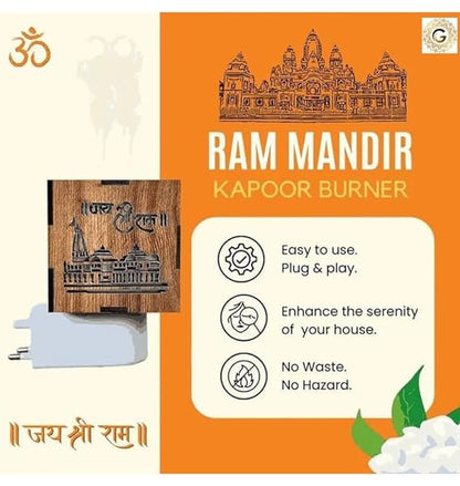 3-in-1 Ayodhya Ram Mandir Aroma Burner & Night lamp (Pack of 3)