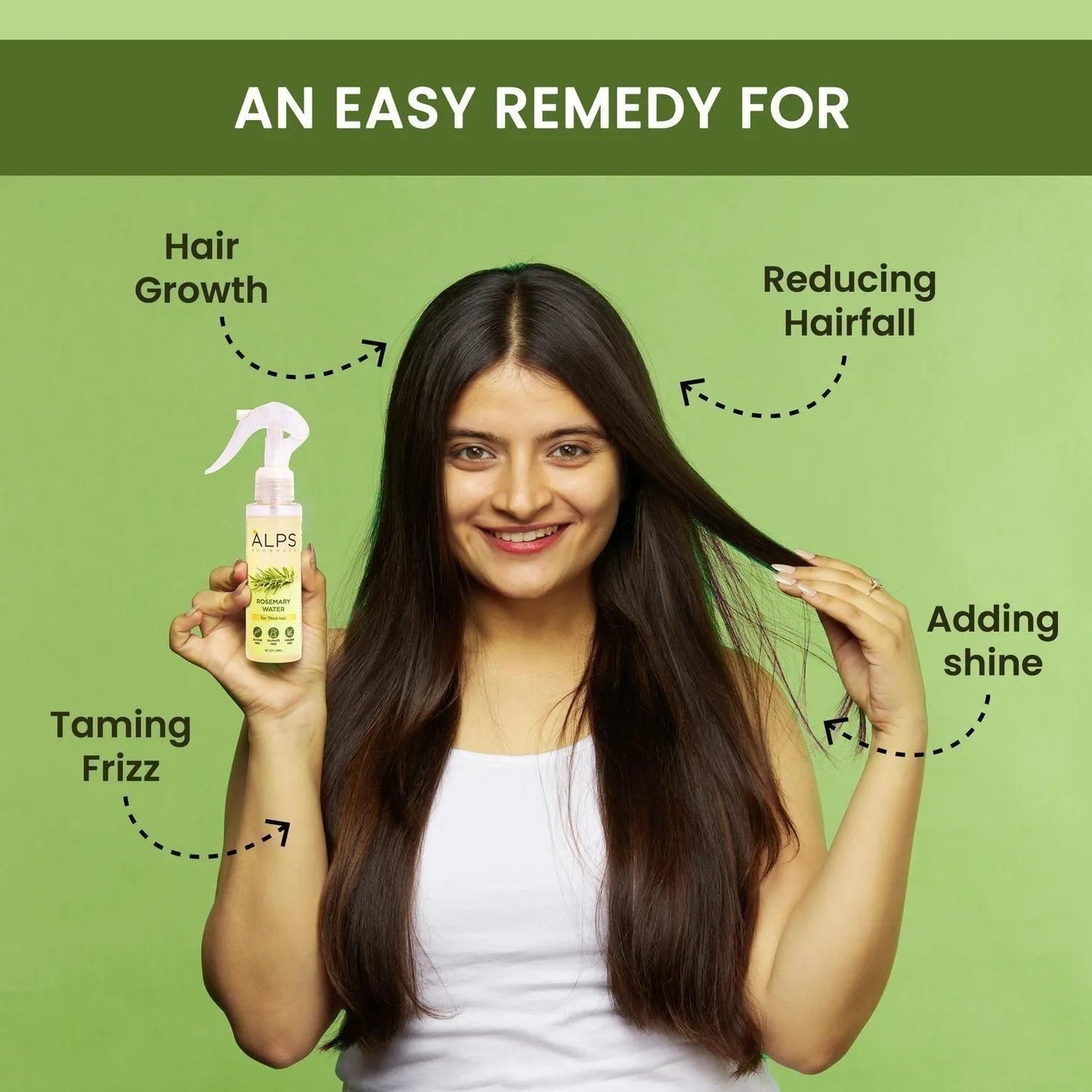 Rosemary Water, Hair Spray For Regrowth (Pack of 3 Bottle & 1 Sprayer)