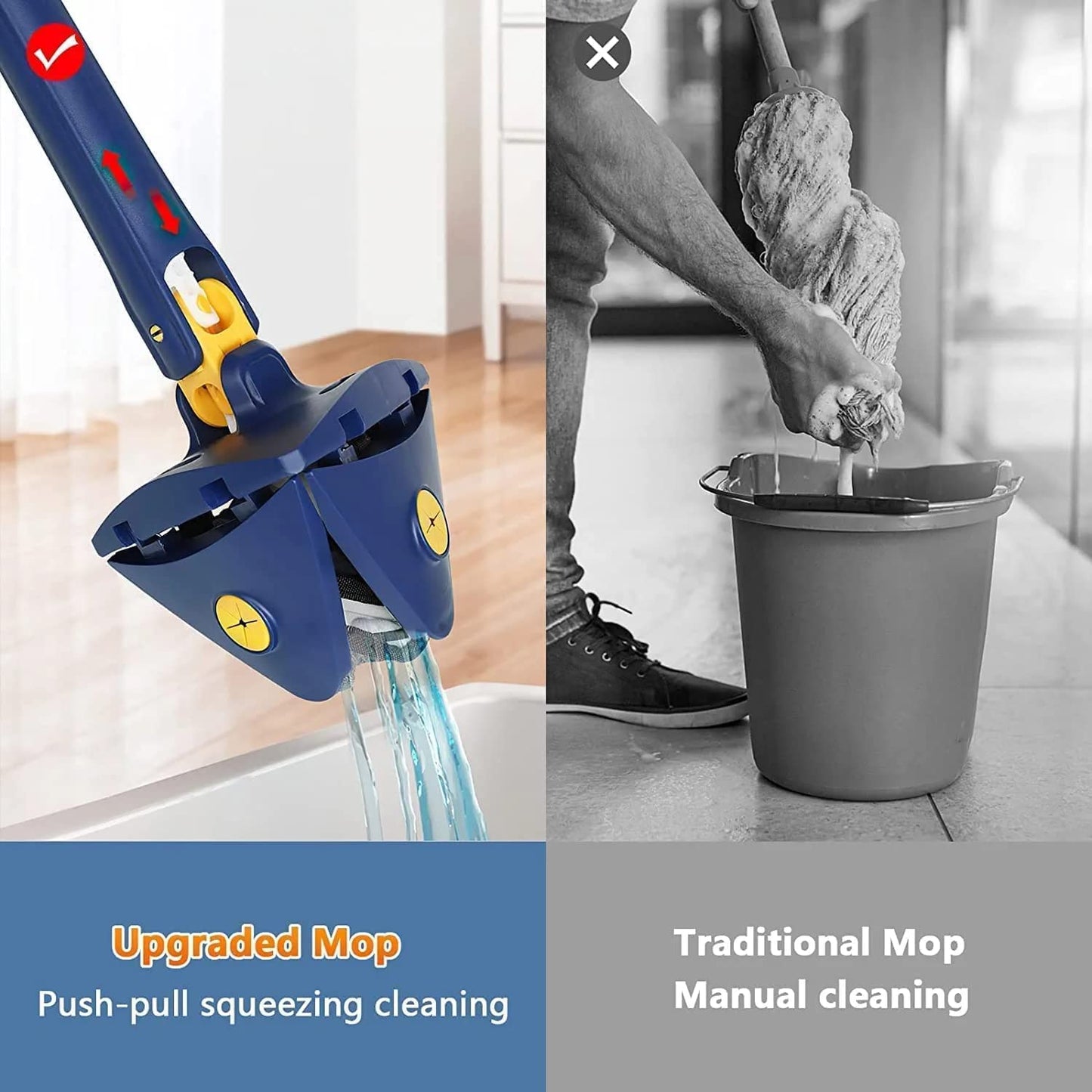 TwistClean™ 360° Triangle Magic Mop