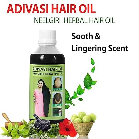 Adivasi Neelgiri Herbal Hair Oil 125ML (Pack of 2)