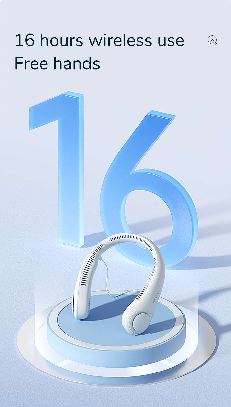 Portable Bladeless Hanging Rechargeable Neck Fan
