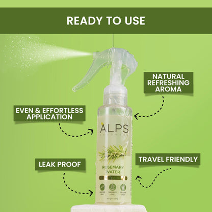 Rosemary Water, Hair Spray For Regrowth (Pack of 3 Bottle & 1 Sprayer)