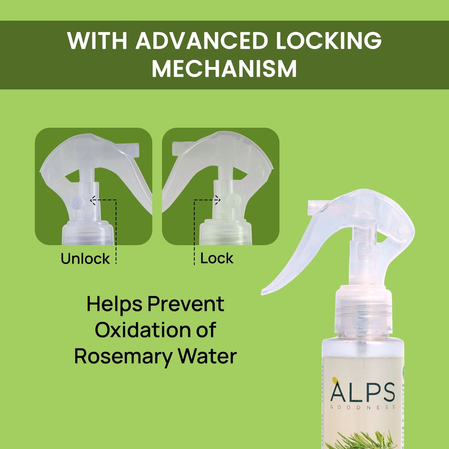 Rosemary Water, Hair Spray For Regrowth (Pack of 3 Bottle & 1 Sprayer)